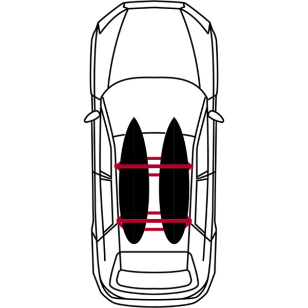 2026 Mystic Inflatable System Double Roofrack 35009.240910 - Black
